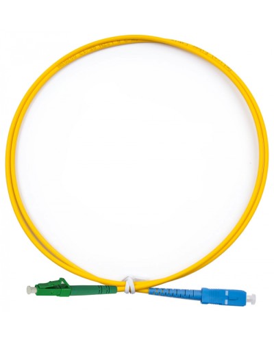 Шнур оптический simplex LC/APC-SC/UPC 9/125 sm 5м LSZH Cabeus FOP(s)-9-LC/APC-SC/UPC-5m в Волгограде Патч-корды оптические Pintop.ru