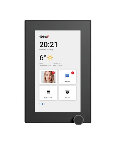 IP-видеодомофон BAS-IP AZ-07L BLACK в Волгограде Абонентские IP устройства Pintop.ru
