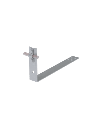 Черепичный держатель болтовой на обрешётку для прутка Ø 5-10 мм L380 мм H100 мм TD КМ-профиль (CDBO-L380-D5-10 TD) в Волгограде Крепеж Pintop.ru